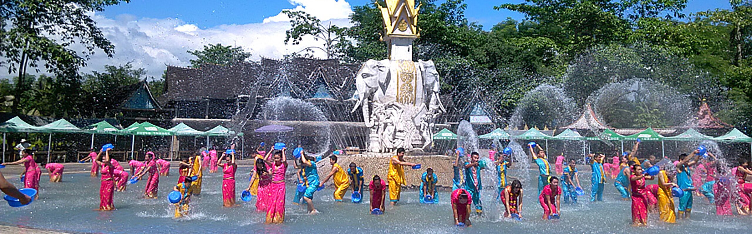 Water Splashing Festival in Xishuangbanna, China 